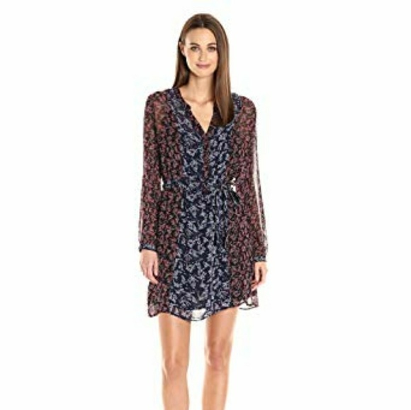 Lucky Brand Dresses & Skirts - Lucky Brand Mixed Print Sheer Maja Dress